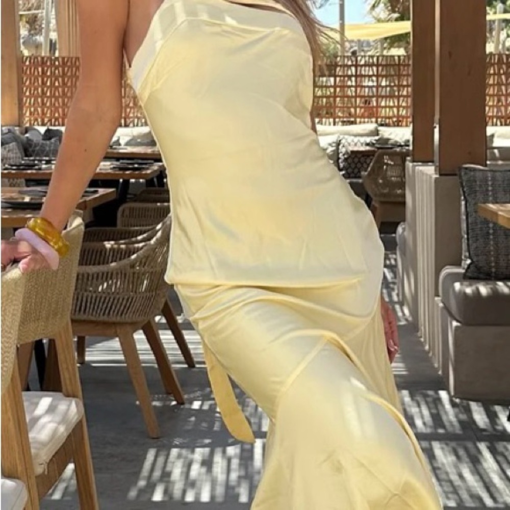 White Fox Boutique Yellow Maxi Dress